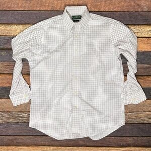 Lauren Ralph Lauren Plaid Dress Suit Mens Shirt 15.5 (32 - 33)